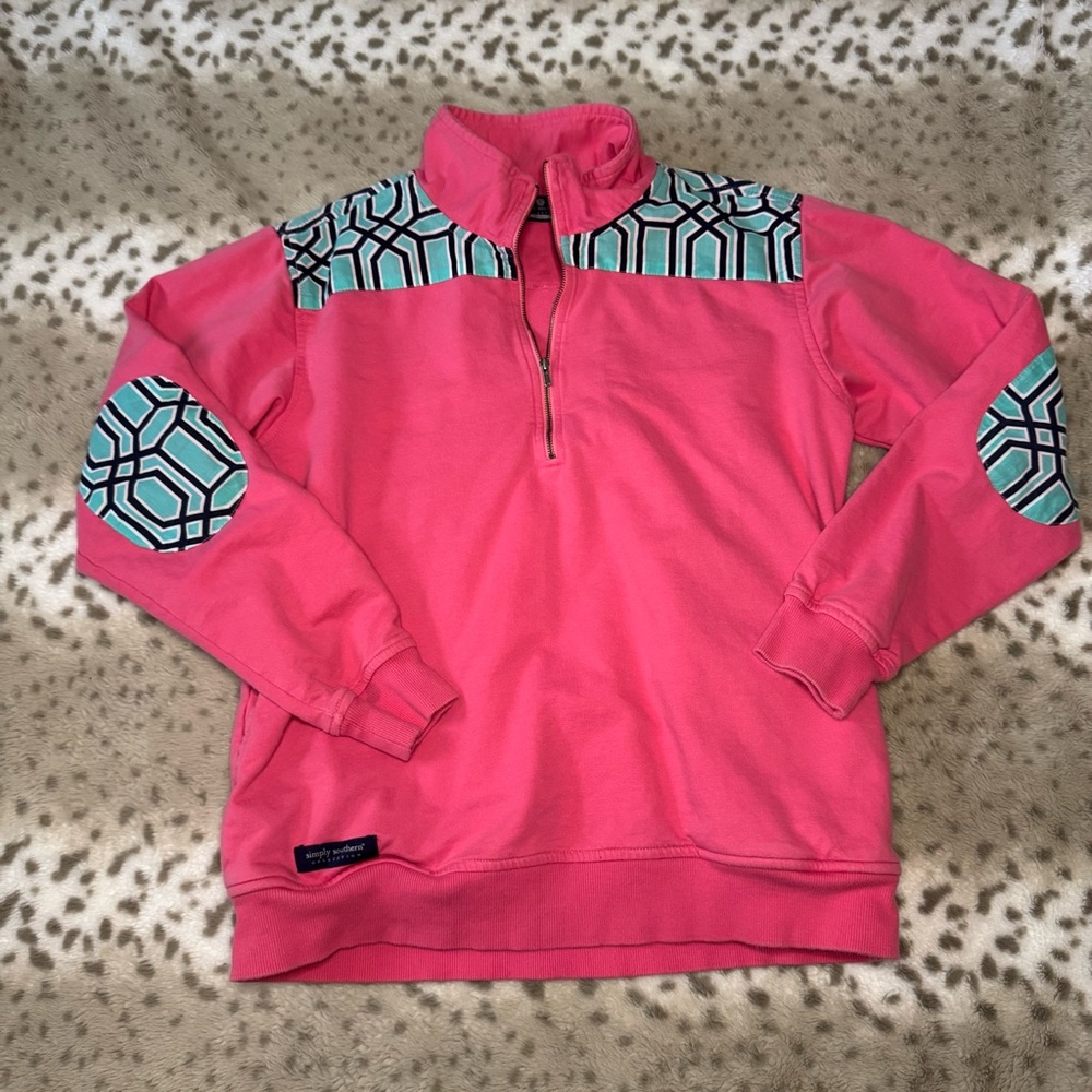 Simply Southern Pink Quarter-Zip Pullover
